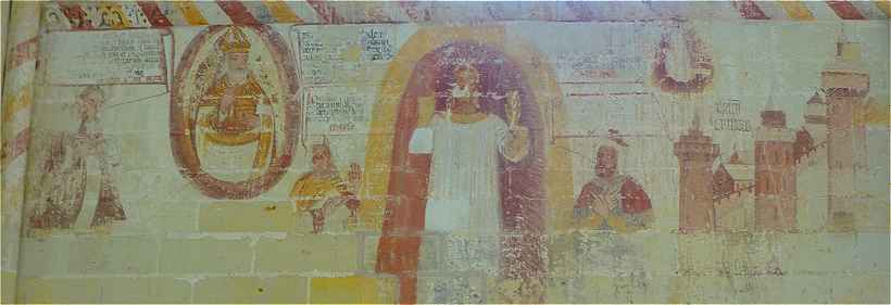 Peinture murale de Notre-Dame de Cunault