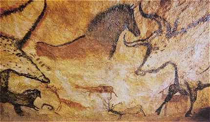 Peinture Préhistorique de la Grotte de Lascaux