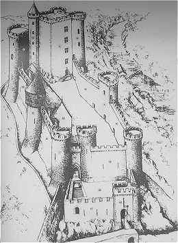 Le château de Hérisson au Moyen-Age