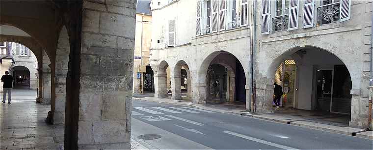 Les Arcades de la rue Chaudrier à La Rochelle