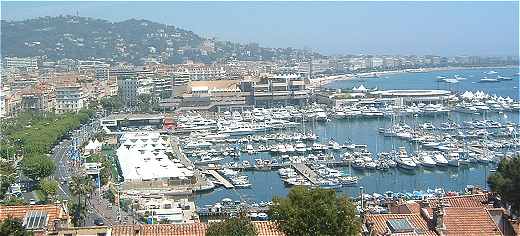 Vue de Cannes à partir du Suquet