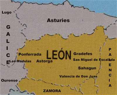 Carte de la Province de Leon
