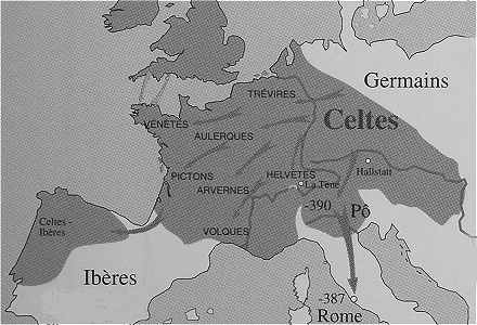 Expansion des Celtes pendant La Tène