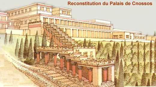 Reconstitution du Palais de Cnossos