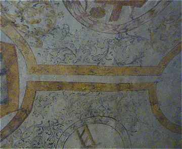 Fresque murale de la crypte de l'église Romane du Chalard