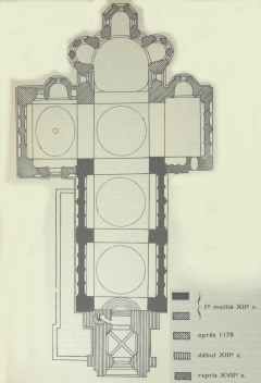 Plan de l'église de Solignac