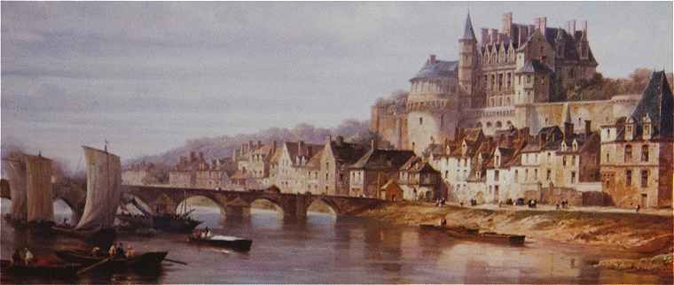 La Loire, Amboise et son Chateau au milieu du XIXème siècle