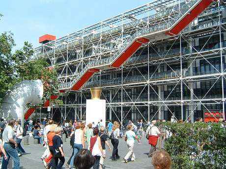 Le Centre Pompidou à Beaubourg