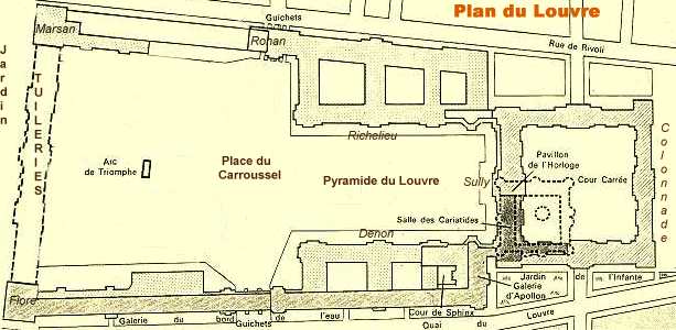 Plan du Louvre