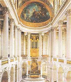Intérieur de la Chapelle Saint Louis du chateau de Versailles