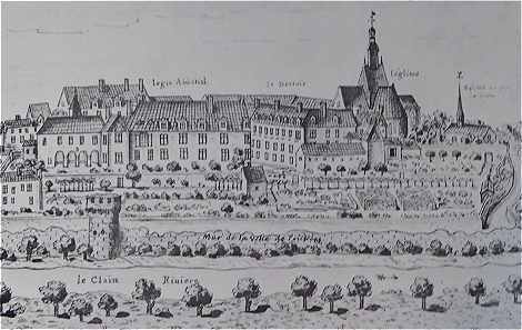 Ancienne Abbaye Sainte Croix de Poitiers en 1700