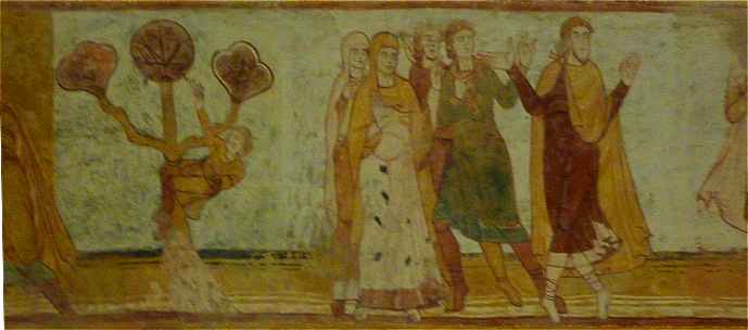 Fresque sur la sparation entre Abraham et Lot