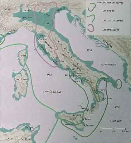 L'Italie aux premiers temps de Rome
