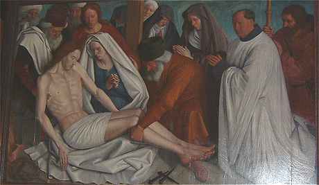 Tableau de Jean Fouquet: la Pieta (Descente de Croix)
