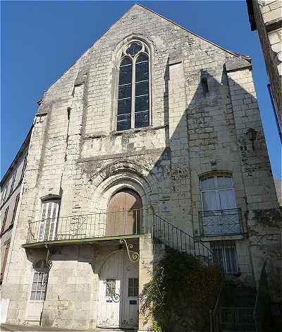 Façade de l'église Notre-Dame des Echelles à Preuilly