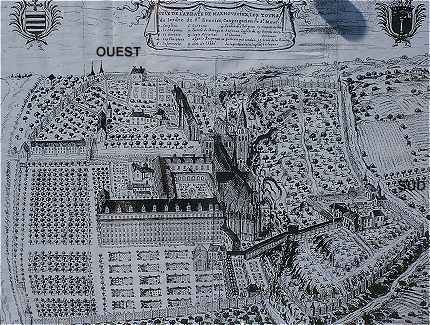 Plan de l'Abbaye au début du XVIIIème siècle