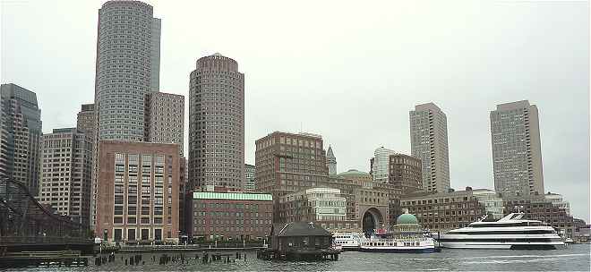 Vue de la partie historique du port de Boston