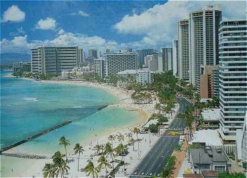 Hawaii: la plage de Waikiki à Honolulu
