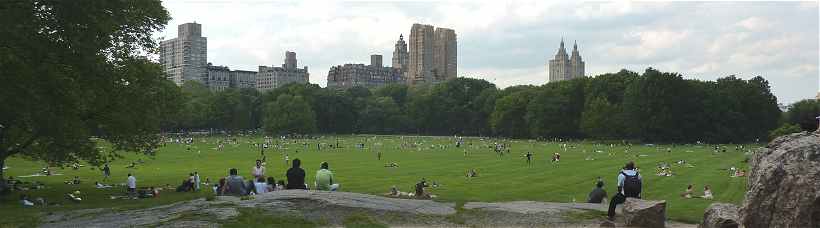 New-York: Sheep Meadow dans Central Park