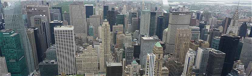 New-York: les gratte-ciel du Midtown au Nord de l'Empire State Building
