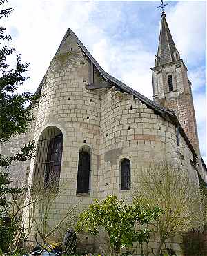 Chevet de l'église Saint Baud de Verneuil sur Indre