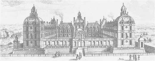 Le château de Richelieu avant sa destruction au début du XIXème siècle