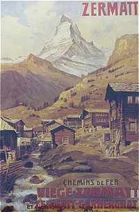 Affiche sur Zermatt