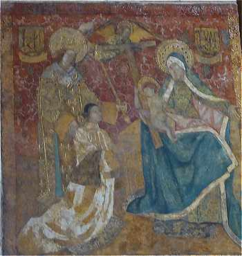 Peinture murale de l'église de Saint Marcel