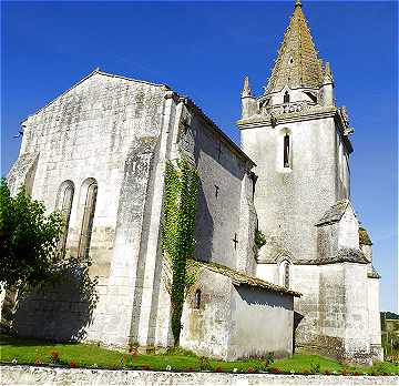 Chevet de l'église de Saint Dizant