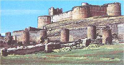 Château de Berlanga del Duero dans la Province de Soria