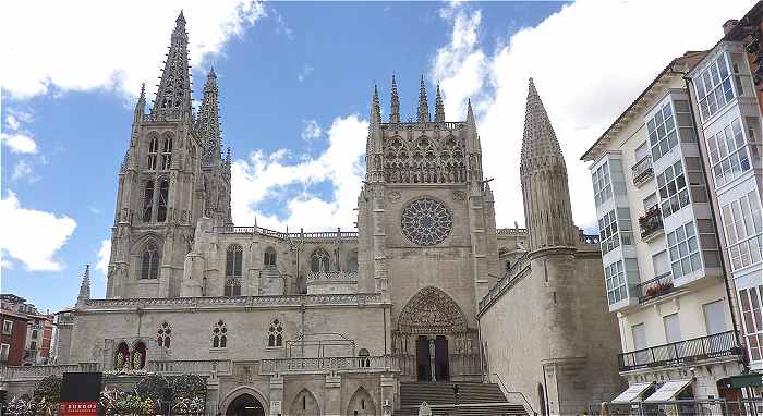 Cathédrale de Burgos avec le bras Sud du transept