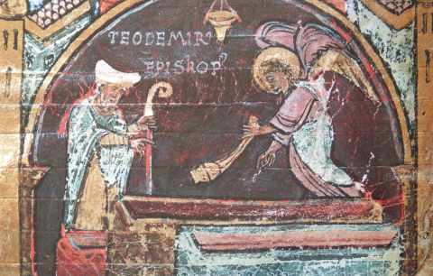 L'évêque Theodemire redécouvrant le tombeau de Saint Jacques