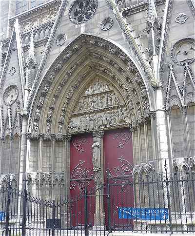 Portail du bras Nord du transept de Notre Dame de Paris