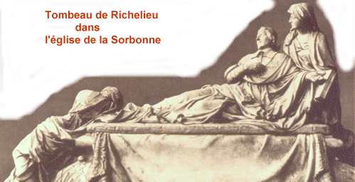 Tombeau de Richelieu dans l'église de la Sorbonne