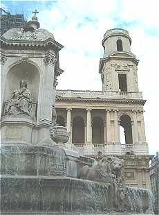 Eglise et Fontaine Saint Sulpice