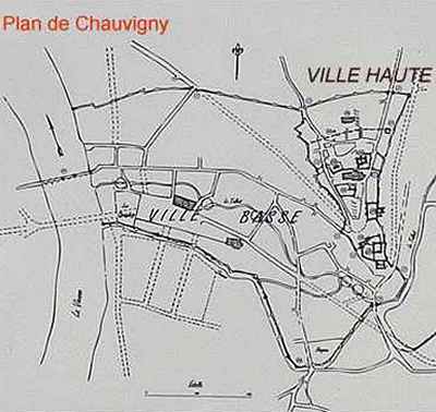 Plan de Chauvigny