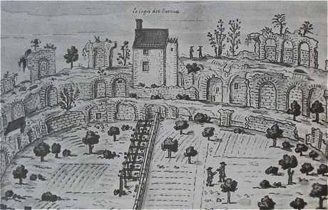 Ruines de l'amphithatre de Limonum (Poitiers) en 1700