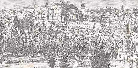 Poitiers, vue d'ensemble au XIXme sicle
