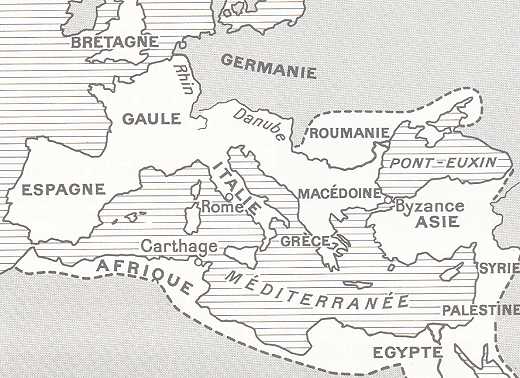 Carte de l'Empire Romain