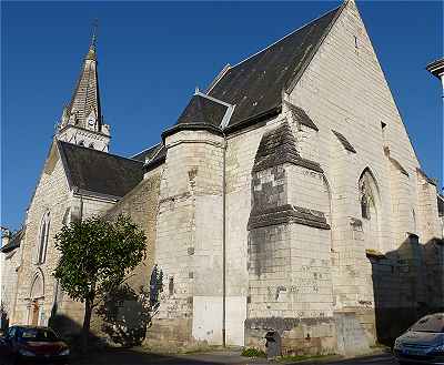 Chevet de l'église Saint Martin de Ligueil