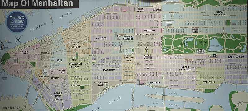 New-York: Plan de Manhattan