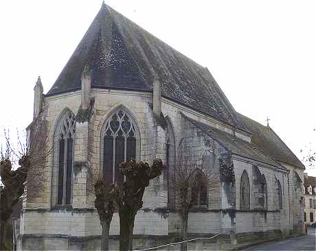 Chevet et côté Nord de l'église Saint Sulpice de Palluau sur Indre