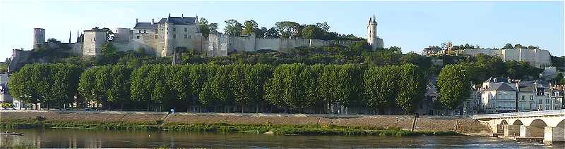 Panorama sur le chateau de Chinon