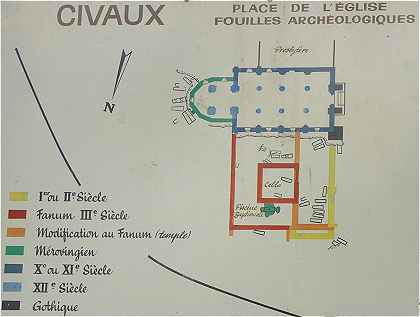 Eglise Saint Gervais et Saint Protais avec le site archéologique