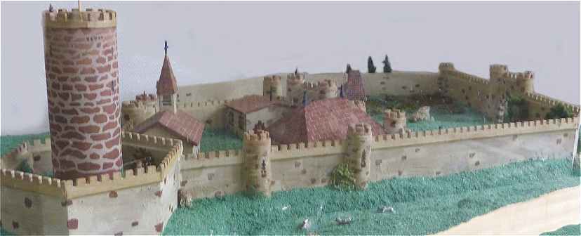 Maquette du château-fort présenté à l'Office du Tourisme de Mondoubleau